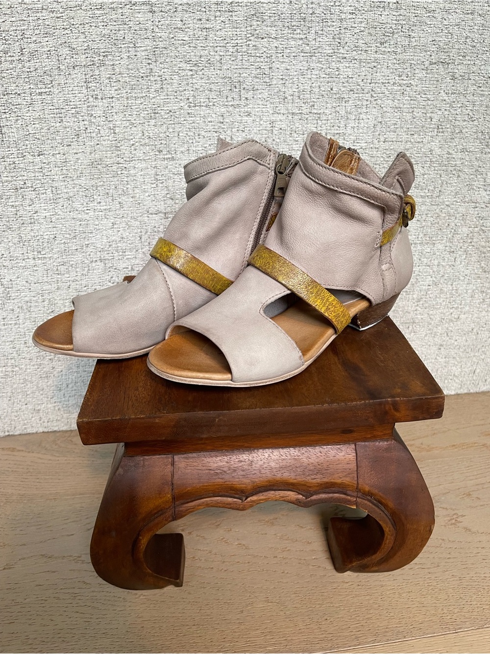 Miz Mooz Leather Strappy Booties